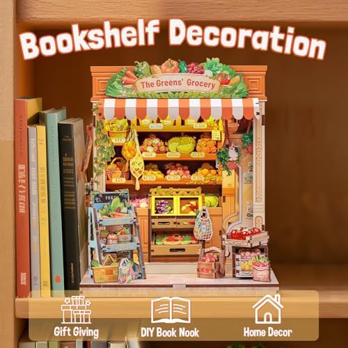 Fsolis Book Nook Kit - DIY Miniature House Kit for Adults - Image 2