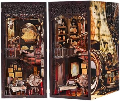 Book Nook Kit DIY Miniature House Dollhouse 3D Puzzle by ETKVR