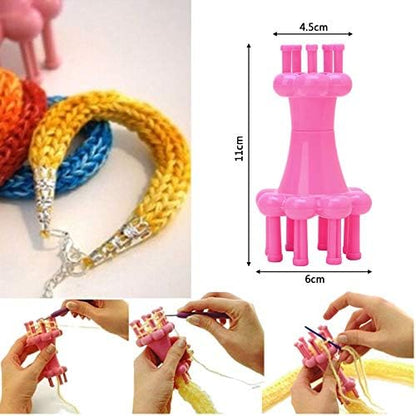 WAYION DIY Weaving Tool Hook Crochet Flower Arranger Spool Loom Knitter Knitting Rope Hook Knitting Tool - Image 3