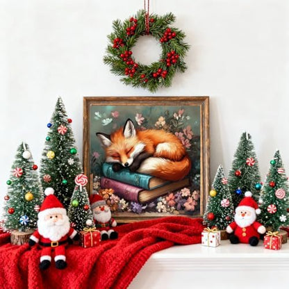 VIGEGU Fox Book Paint by Numbers Kit for Adults Beginner with Framed - Image 2
