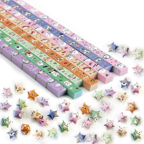 Star Origami Paper, DIY Origami Paper Star Strips (Cute Puppy540 sheets) by Niidder