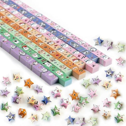 Star Origami Paper, DIY Origami Paper Star Strips (Cute Puppy540 sheets) by Niidder