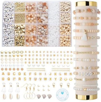 Xylise Jewelry Making Supplies Kit Natural Stone Beads for Irregular Natural Stone with for DIY Craft Bracelet Necklace Earrings for Adults (Pink) by Unknown