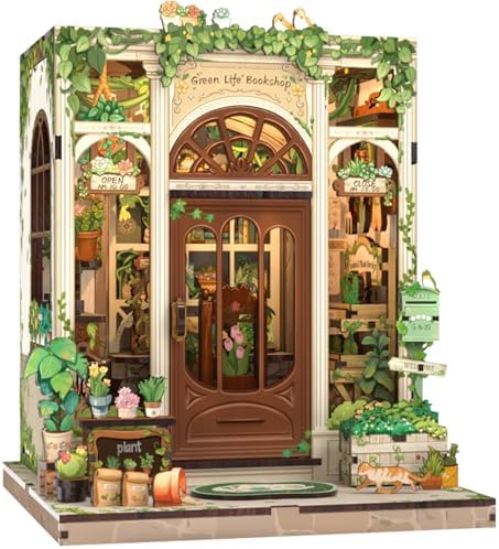 CUTEBEE Book Nook Kit - DIY Miniature House Dollhouse Kit for Adults by CUTEBEE