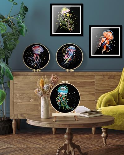 TINDTOP 5 Pack Embroidery Kit for Adult, Embroidery DIY Starter Kit - Image 5