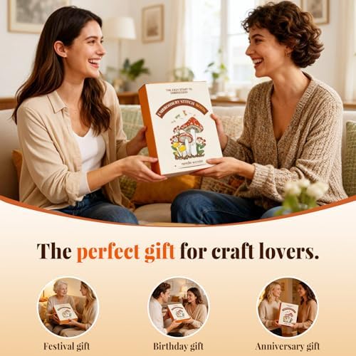 CYANFOUR 2026 New Embroidery Stitch Book Kit for Adults Beginners - Image 6