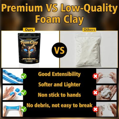 MEARCOOH Modeling air Dry Foam Clay Blue Cosplay Magic Clay 100g (3.53oz) - Image 6