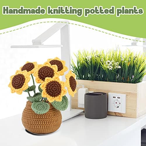 kgxulr Crochet Kit, Sunflower Crochet Kit for Beginners, Knitting Kit - Image 6