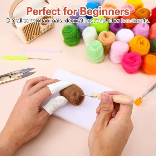 EIHPDEI 70 Colors Needle Felting Kit for Beginner - Image 4