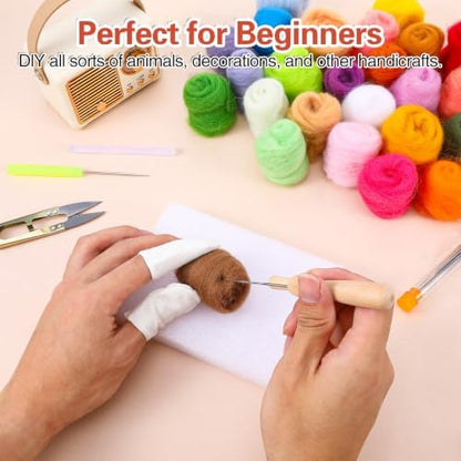 EIHPDEI 70 Colors Needle Felting Kit for Beginner - Image 4