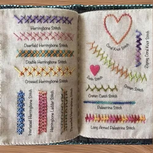 Stitch Book, Embroidery Stitch Book Kit, Embroidery Books of Stitches - Image 2