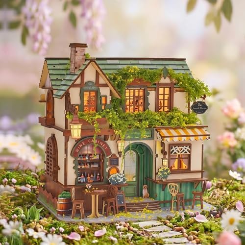 No Glue Needed DIY 3D Miniature House Kit for Adults by UnleashYourInnerArchitect