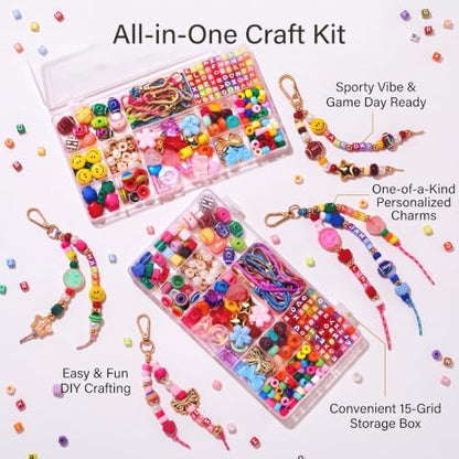 RepaTime DIY Beaded Bag Charm Kit for Women with Keychain Supplies - Image 2