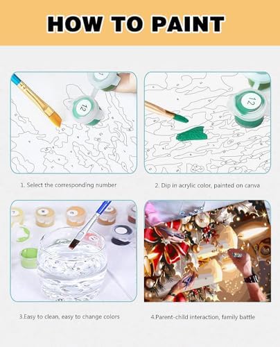 Meothan Paint by Numbers Kit for Adults Beginner 16x20 inch (Without Frame) - Image 6