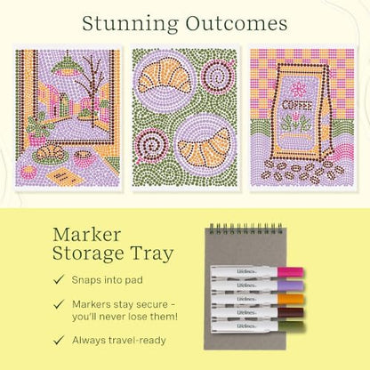 Lifelines FlowArt Mini Activity Pad, 3-Pack - Dot-by-Letter Coloring Books - Image 5