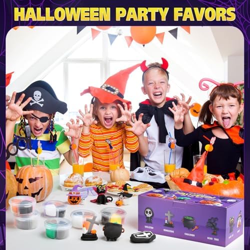 Capoda 24 Boxes Halloween Air Dry Clay Kits Modeling Clay for Kids Gifts - Image 5