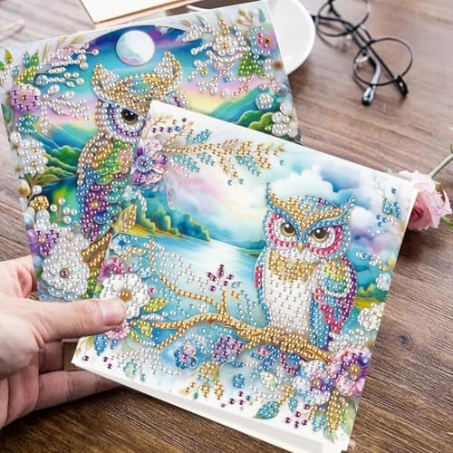 JISHSHAY 6 PCS Butterfly Diamond Painting Greeting Cards Owl Diamond Art Birthday Cards with Envelopes Peacock Gem Art Gem Painting Mosaic Kits for Adults for Thanksgiving Anniversary Valentine - Image 7