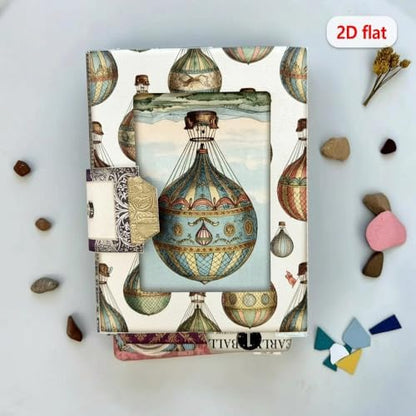 Mini Junk Journal Project,Folio Booklet Craft Kit, Junk Journal Kit, Scrapbooking Supplies, Journaling Decor, Mini Folio Writer Folder Project, Arts & Crafts Gifts, Handmade Decor Accessories - Image 6