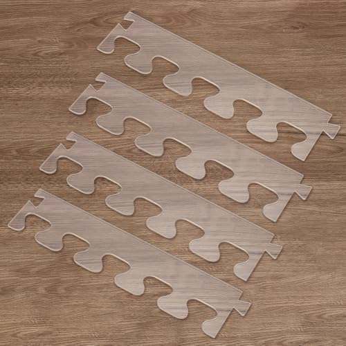 INFUNLY 4PCS Dovetail Router Templates Acrylic Router Template Pitch Dovetail Template for Woodworking Clear Valet Tray Templates Charcuterie Board Handicraft Decor by INFUNLY