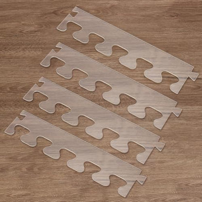 INFUNLY 4PCS Dovetail Router Templates Acrylic Router Template Pitch Dovetail Template for Woodworking Clear Valet Tray Templates Charcuterie Board Handicraft Decor by INFUNLY