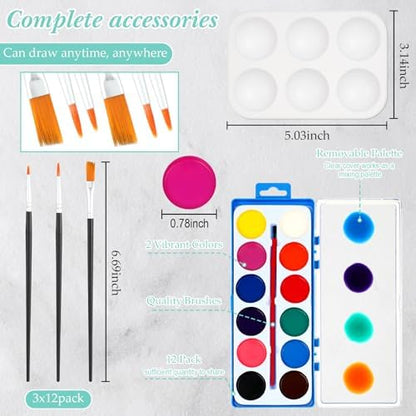 Ctosree 12 Sets Pre Drawn Canvas Kit for Painting,Colorful Fruit,8 x 10 in - Image 4