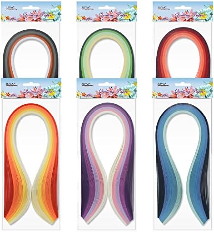 JUYA Paper Quilling Kit 30 Colors 600 Strips 8 Tools, Blue Set, 5mm - Image 2