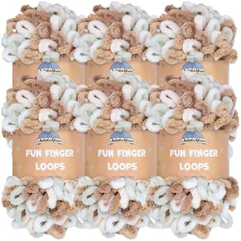 JubileeYarn Fun Finger Loops Yarn - Hestia - 6 Skeins by BambooMN