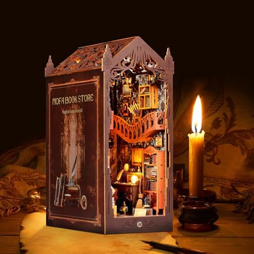Book Nook Kit, Miniature Kit 3D Wooden Puzzle for Adults, Magic - Image 5