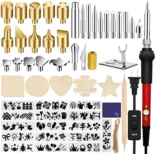 Wood Burning Kit for Beginners, 73PCS Professional Wood Burning Pen Tool by PETUOL