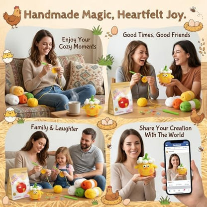 Crochet Kit for Beginners, Crochet Starter Kits for Chicken - Image 6