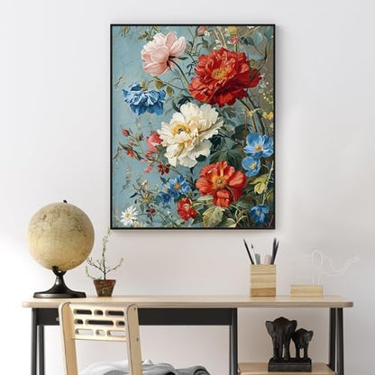 Yezavesu Flowers Paint by Numbers Kit for Adults Without Frame 16x20 in - Image 7