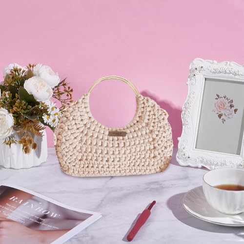 BEUNITONE Crochet Bag Kit for Adults Crochet Bag with Step-by-Step Video Tutorials Crochet Kit for Beginners Complete Crochet Supplies to Make a Tote Bag DIY Crochet Handbags for Crocheting Lovers - Image 6