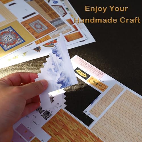 DIY Miniature Dollhouse Kit, Mini House Making Kit with Light - Image 6