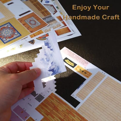 DIY Miniature Dollhouse Kit, Mini House Making Kit with Light - Image 6