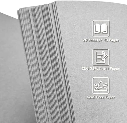 Scrapbook Album 10x10 Inch - Hardcover Kraft Paper Photo Album with 40 Pages, Memory Book for Wedding, Anniversary, Family, Christmas, Baby Shower, Ideal for Preserving Precious Moments - Image 5