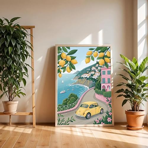 CasaWeave Lemon Paint by Numbers Kits for Adults, DIY Lemon Tree Adult Paint by Number Kits on Canvas, Watercolor Oil Painting by Number for Adults Home Decor (16x20 Inch) - Image 3