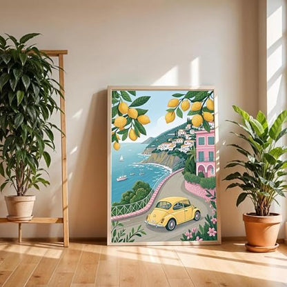 CasaWeave Lemon Paint by Numbers Kits for Adults, DIY Lemon Tree Adult Paint by Number Kits on Canvas, Watercolor Oil Painting by Number for Adults Home Decor (16x20 Inch) - Image 3