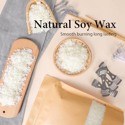 SAEUYVB Candle Making Kit, Candle Making Kit for Adults - DIY Starter Soy Candle Making Supplies-Including Soy Wax,Electric Stove,Melting Pot,Candle Wicks,Rich Scents,Stickers,Etc - Image 3