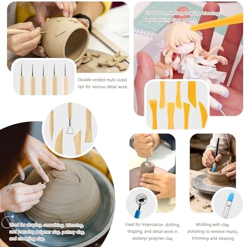 32Pcs Clay Sculpting Tool Kit, Pottery Carving Tools - Image 6