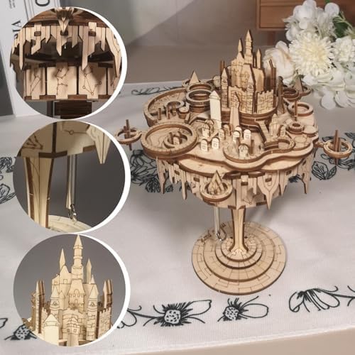 Music Park 3D Wooden Puzzles for Adults, Sky Castle - Image 5