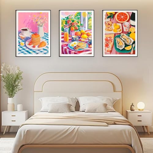 YOLENIX 6 Pack Delicious Food Paint by Numbers Kit for Adults Beginner - Image 4