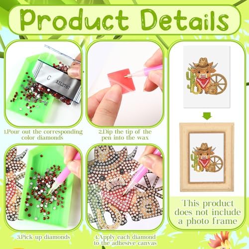 Xuhal 30 Pcs Interchangeable Diamond Art Kits for Adults DIY Holiday - Image 6