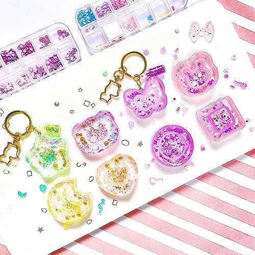 Resin Shaker Molds Set Kawaii Charms Pack of 41 Silicone Trays Precision Tip Applicator Bottle Kit Bundle - Image 4