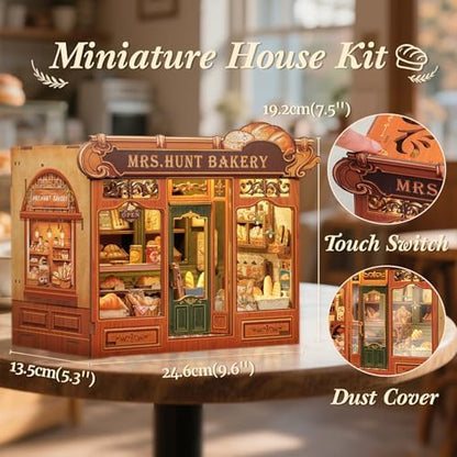 CUTEBEE Book Nook, DIY Miniature House Kit, Bakery Dessert Shop Booknook - Image 2