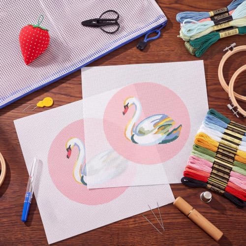 XunYee Needlepoint Canvas Kit, Swan - Image 5