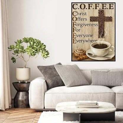 Diamond Art Kits for Adults, Christian Coffee Diamond Art Painting Kits - Image 3