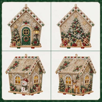 FRANDEK Stocking Gifts House Diamond Art Painting Christmas House Ornament - Image 5