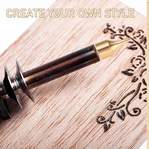 Wood Burning Tips Letters Set, Alphabet Template Branding tip for Embossing and Carving Crafts Carving Iron Paste Tool Adult Embossing Beginner DIY 28Pcs - Image 5