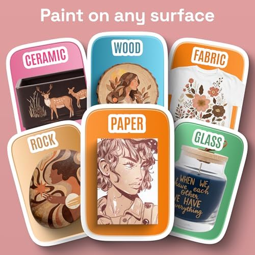ARTISTRO Skin Tones Dual-Tip Acrylic Paint Marker Pens - Set of 24 - Image 4