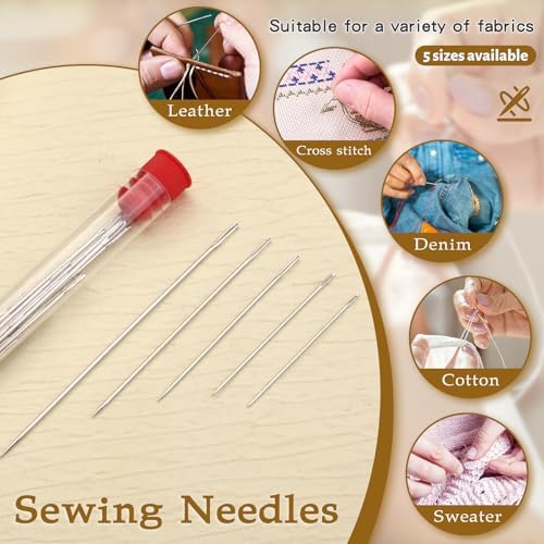 SHWAKK Sewing Kit for Adults, Stainless Steel Needles for Hand Sewing - Image 4